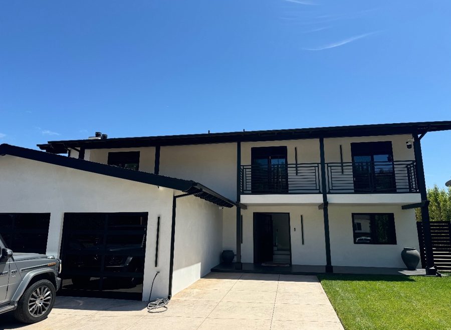 Two-storey residence — window film installation, photo 1